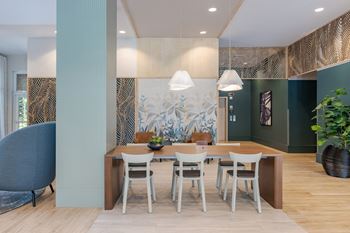 Updated lobby and leasing office at one plantation apartments in plantation, fl 33324